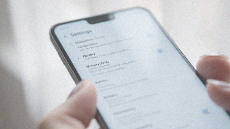Jakie ustawienia są potrzebne do sprawdzenia pamięci RAM w telefonie?