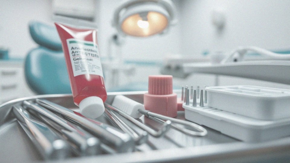 Jak działa czerwony żel znieczulający w kontekście odruchu wymiotnego?