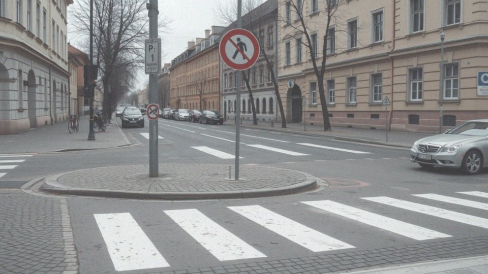 Co oznacza zakaz parkowania na skrzyżowaniach i przy przejściach dla pieszych?
