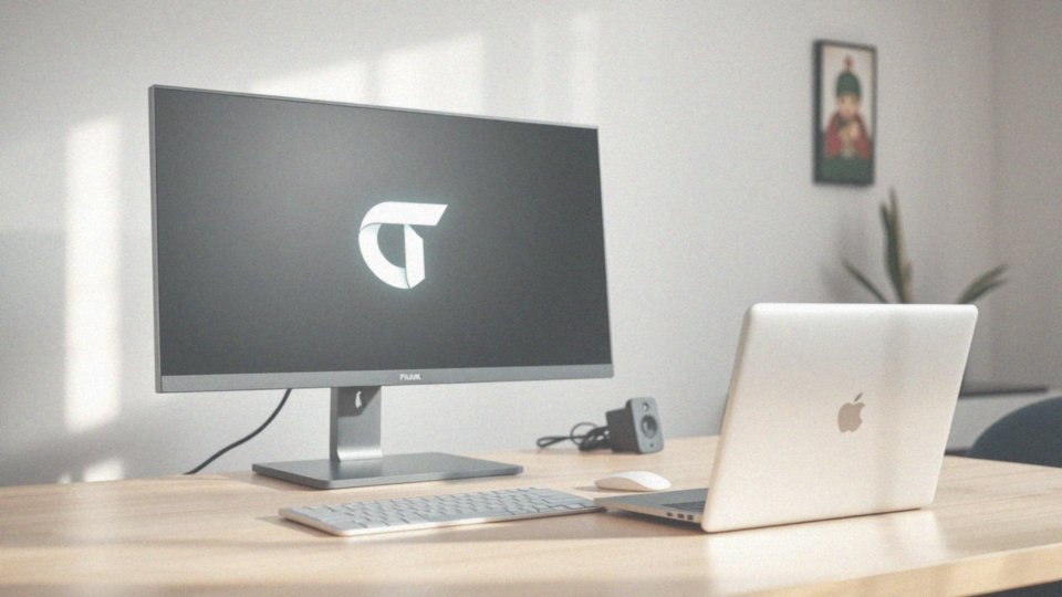 Jak monitor reaguje na włączenie laptopa?